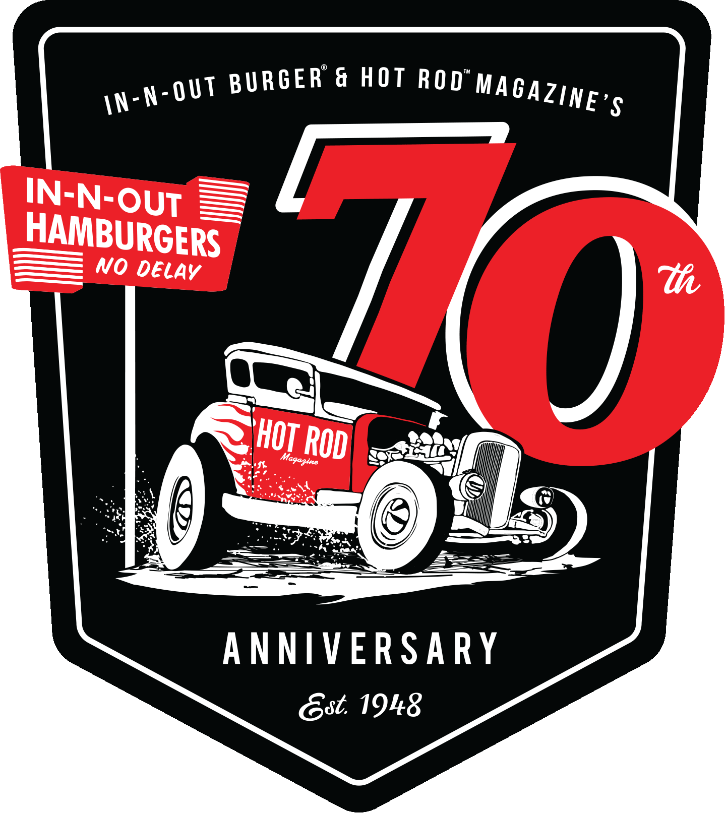 Hod Red Classic Logo - In-N-Out Burger and Hot Rod 70th Anniversary Celebration - Hot Rod ...