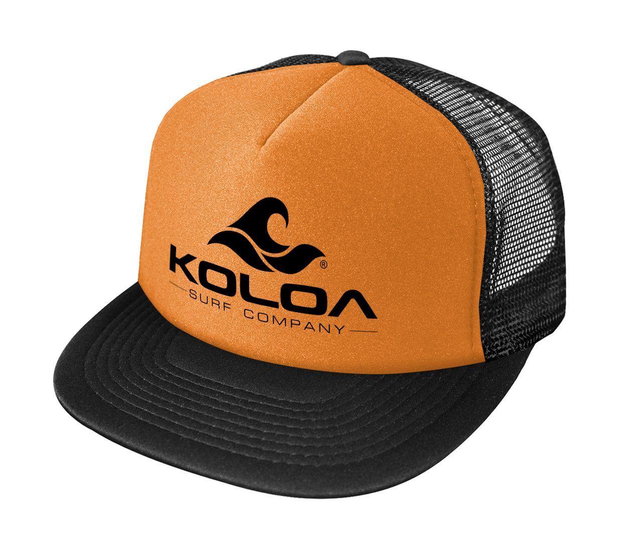 Orange Wave Logo - Koloa Surf Co. Wave Logo Poly-Foam Mesh Snapback High Profile ...