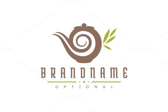 Leaf Spiral Logo - For sale. Only $29 - drink, teapot, leaf, spiral, dream, tea, sleep ...