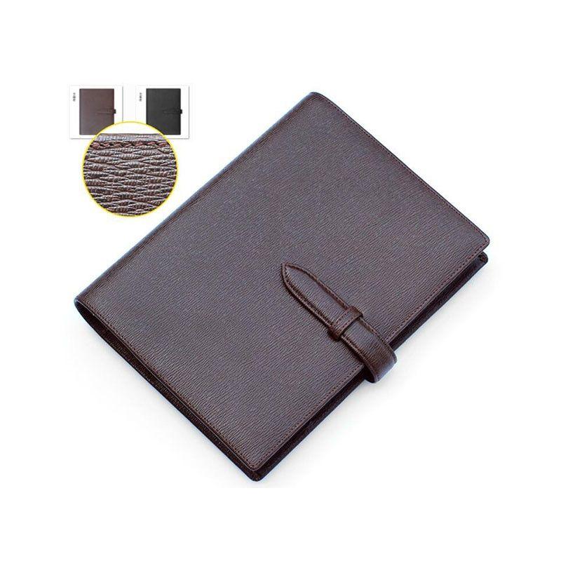 Leaf Spiral Logo - Luxury A5 Loose leaf Planner Binder Genuine Leather Logo Custom DIY ...