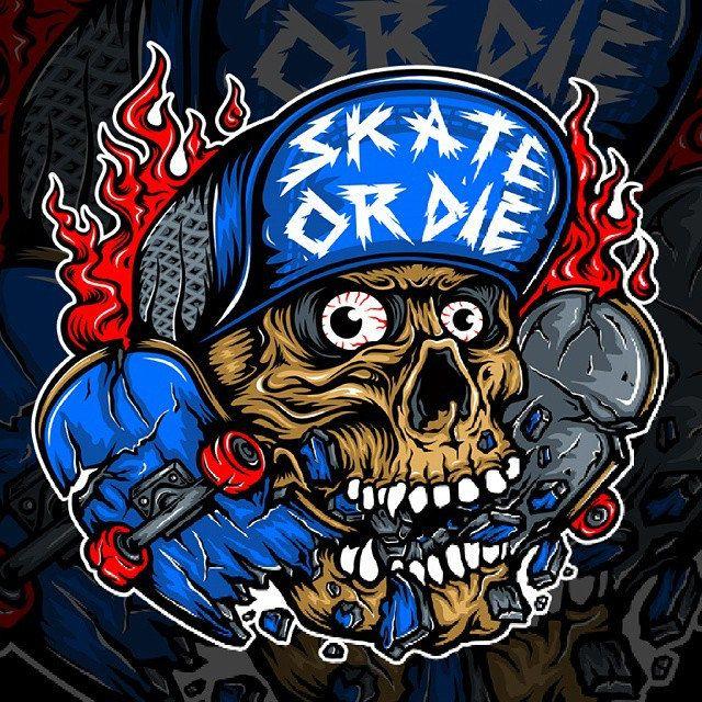 Skate or Die Logo - new logo for skateboard team. skate or die