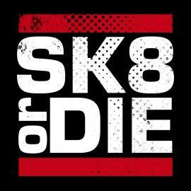 Skate or Die Logo - Skate Sliding T Shirts (5)
