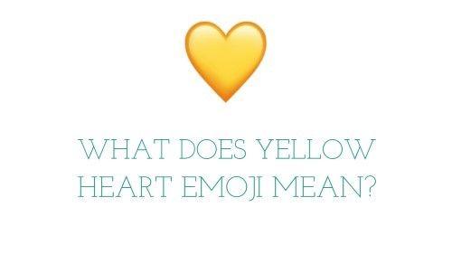 Yellow Heart Logo - What is Yellow heart emoji meaning? | Emoji meaning