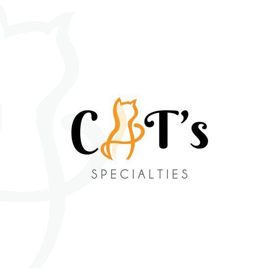 Sitter Logo - Letter A Cat Logo Pet Sitter Logo Animal Logo