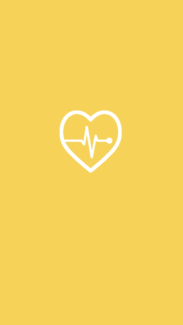 Yellow Heart Logo - yellow heart rate Instagram story highlights template | instaaa ...