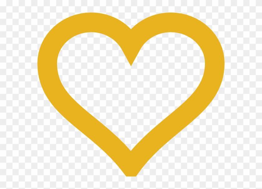 Yellow Heart Logo - Yellow Heart Frame Png - Free Transparent PNG Clipart Images Download