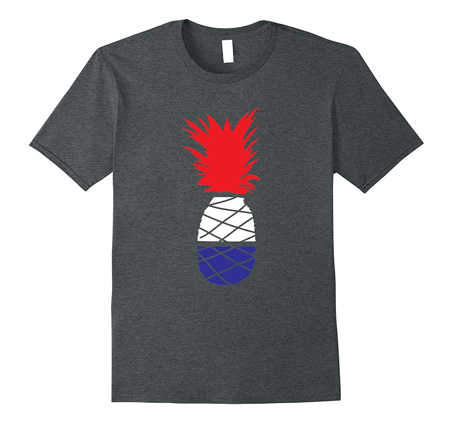 Red Blue Pineapple Logo - 4th Of July Red White and Blue Pineapple T-Shirt-TH - TEEHELEN