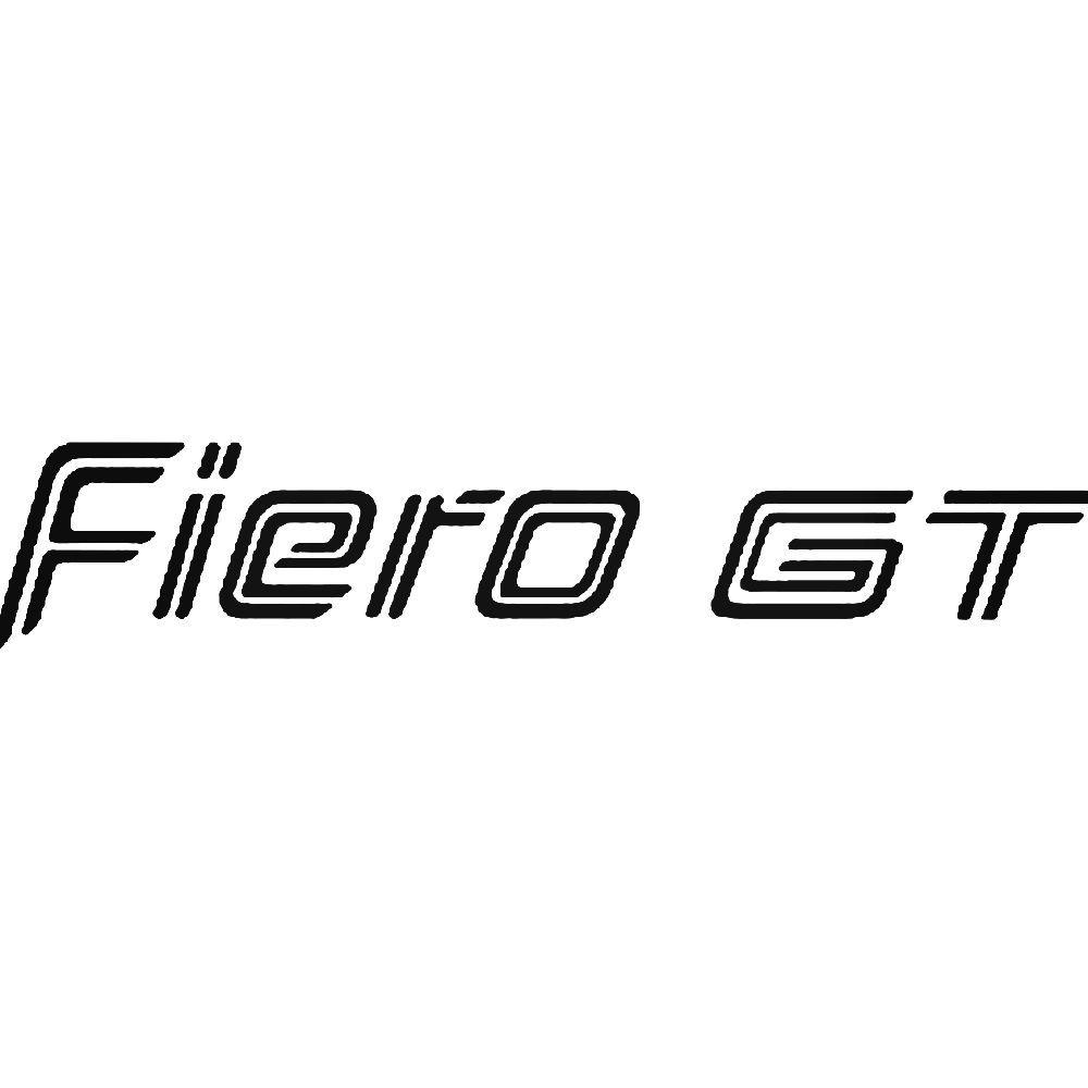 Fiero Graphic Logo - Pontiac Fiero Gt Replacement Decklid Graphic Vinyl Decal Sticker