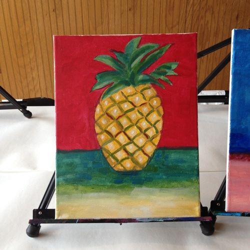 Red Blue Pineapple Logo - Pineapple in Red