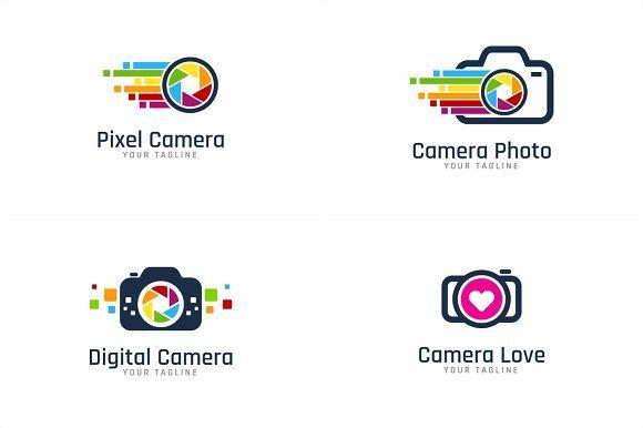 Cemara Logo - Camera Logo Bundle Logo Templates Creative Market