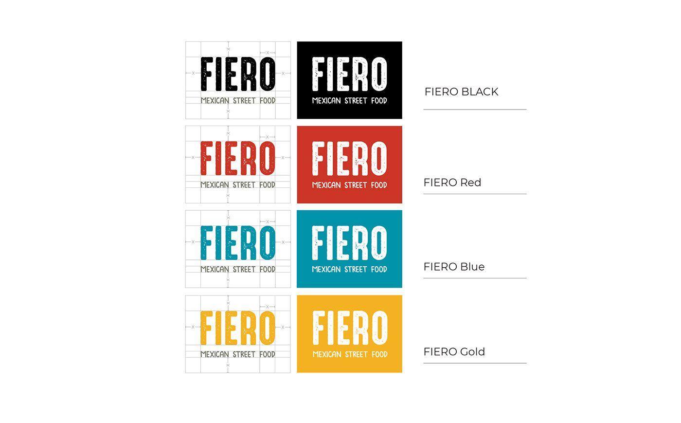 Fiero Graphic Logo - Logo Design for Fiero Mexican Street Food Restaurant on Behance