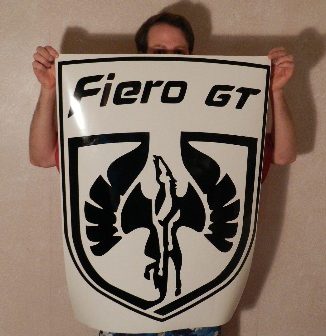 Fiero Logo - Pontiac Fiero Logo Hood Decal LARGE, B&M Expressions