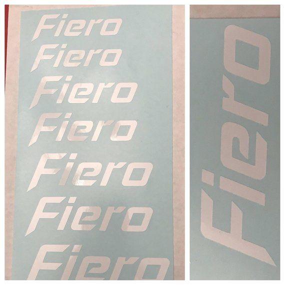 Fiero Graphic Logo - 8pc Custom Fiero Brake Caliper Vinyl Sticker Decal Logo