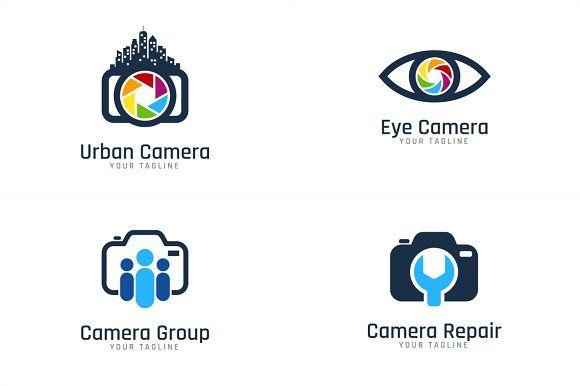 Cemara Logo - Camera Logo Bundle Logo Templates Creative Market