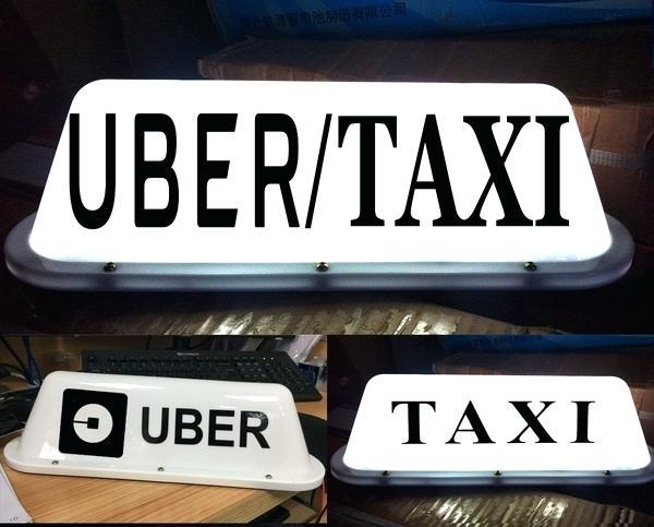 Cab Car Logo - Uber Sign For Car Logo Style Taxi Cab Top Light Strong Magnet Roof