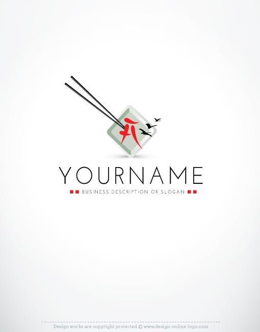 Japanese Restaurant Logo - Japanese Restaurant Logo + FREE Business Card