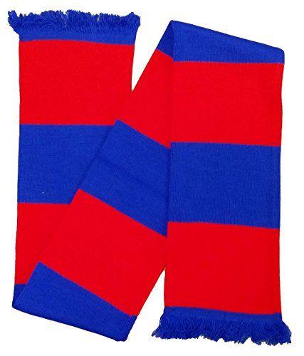 Red and Blue Bar Logo - Football Royal Blue and Red Bar Scarf No Logo or Emblem Unofficial