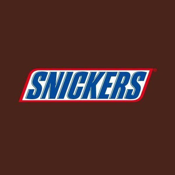 Red and Blue Bar Logo - Snickers Font and Snickers Logo
