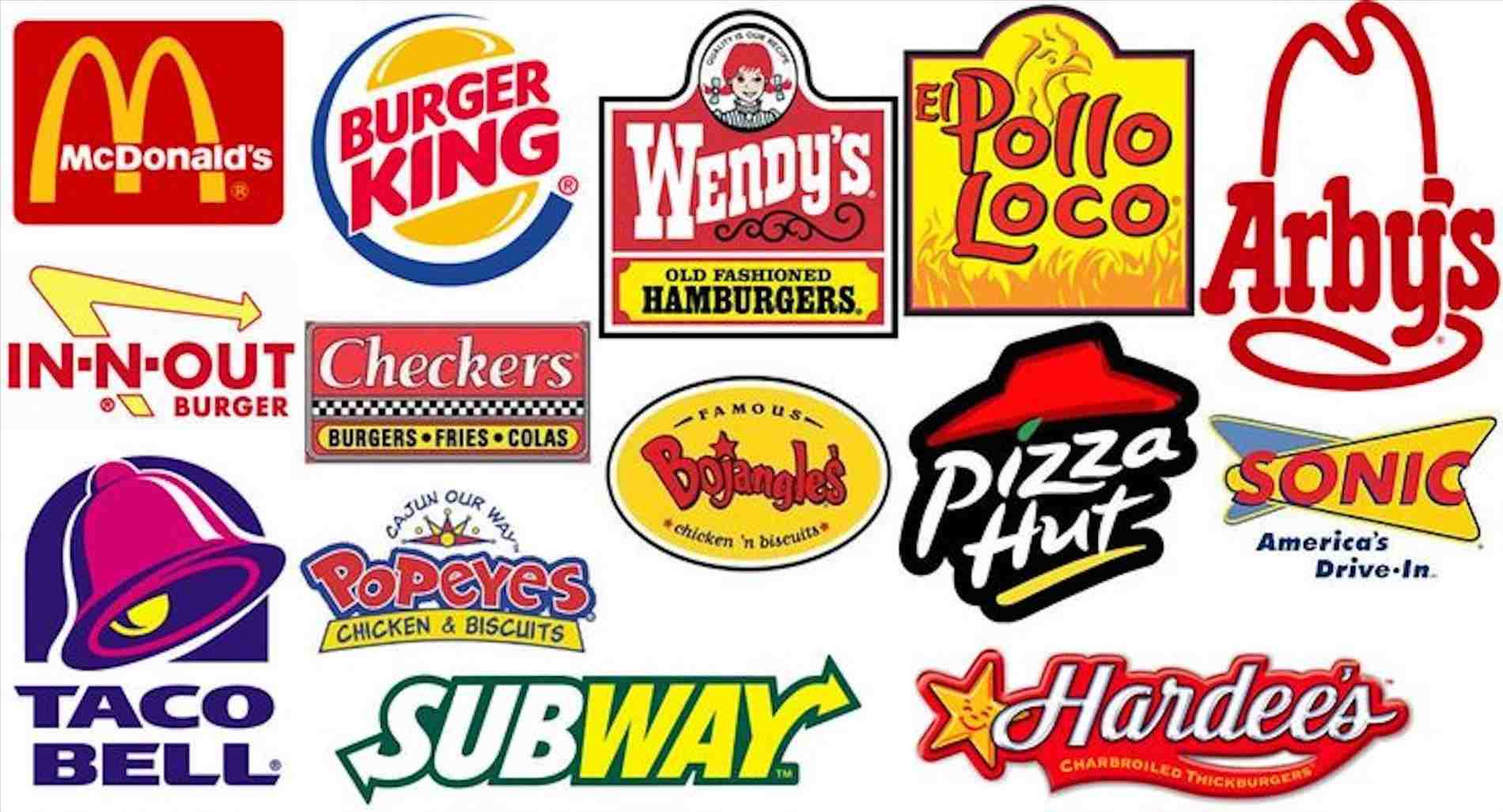 Famous Fast Food Restaurant Logo - Famous Fast Food Restaurant Logos