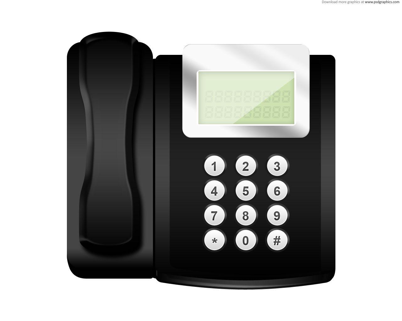 Office Telephone Logo - Modern office telephone icon (PSD)