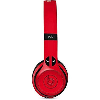 Red Beats Logo - Skinit Deadpool Logo Red Beats Solo 2 Wireless Skin