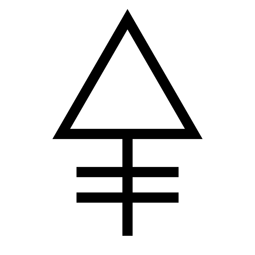 Black and White Triangles Logo - Alchemy Symbols and Meanings