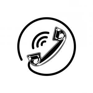 Office Telephone Logo - Stock Vector Office Phone Line Icon Telephone Outline Vector Logo ...
