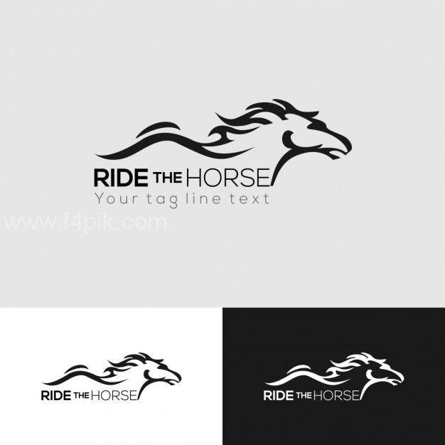 Horse Vector Logo - Vector ] Ride with horse logo free download - F4pik