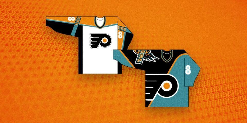 Flyers NHL Team Logo - Designing the '90s NHL, Part 1: Unfamiliar Flyers — icethetics.co