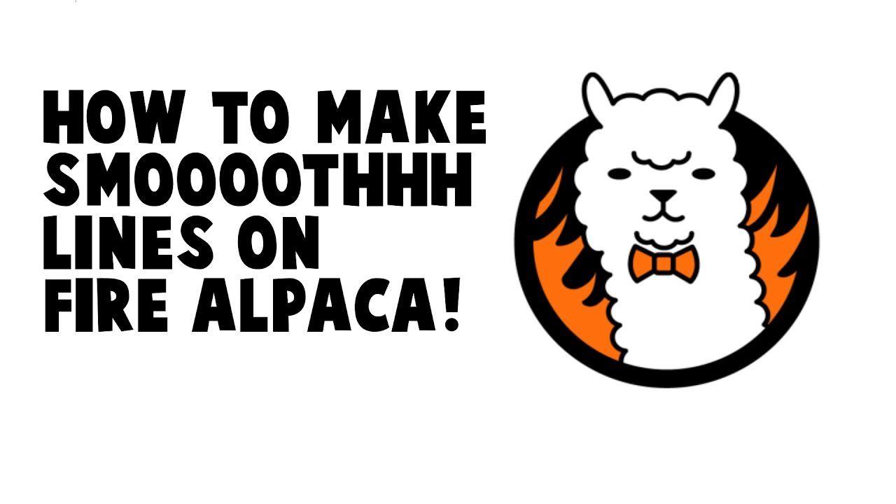 FireAlpaca Logo - How To Make Smooth Lines On Fire Alpaca