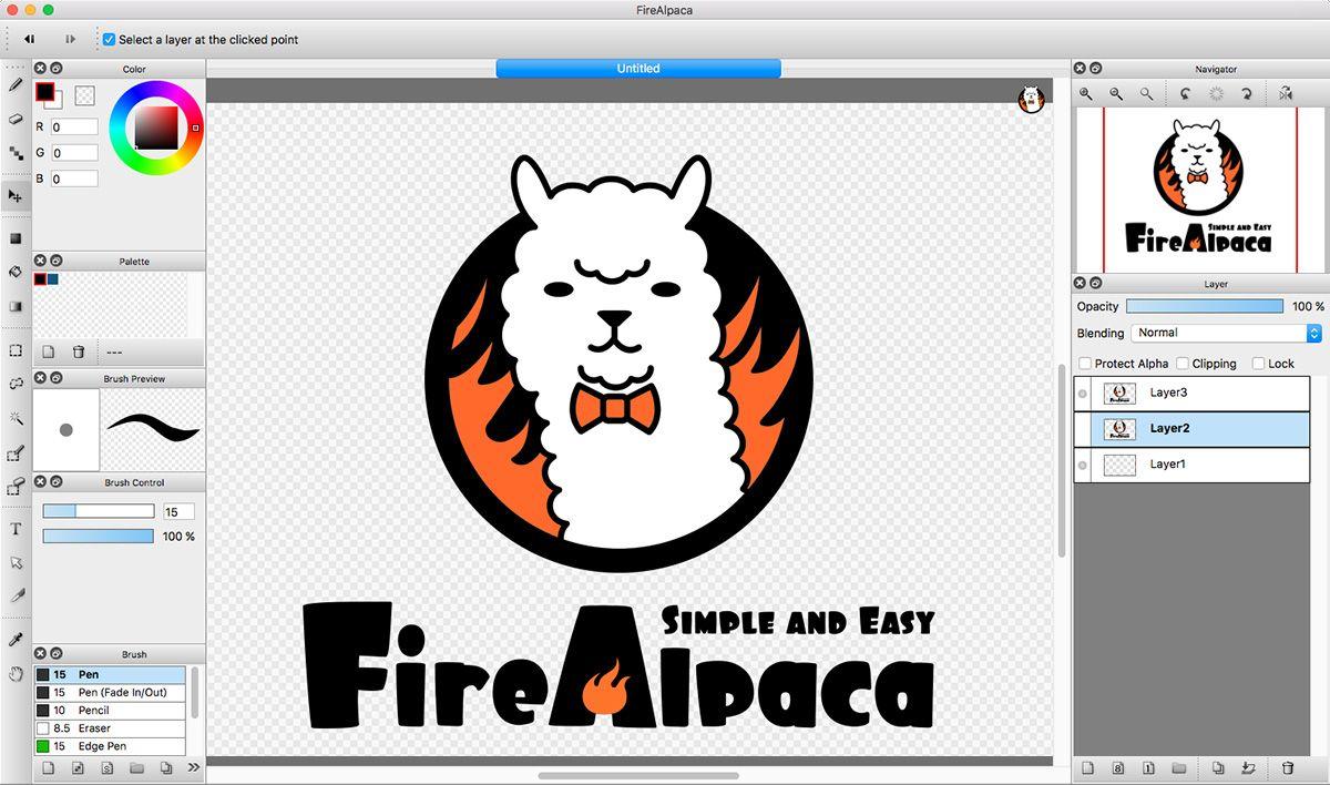 FireAlpaca Logo - Free Painting Software FireAlpaca