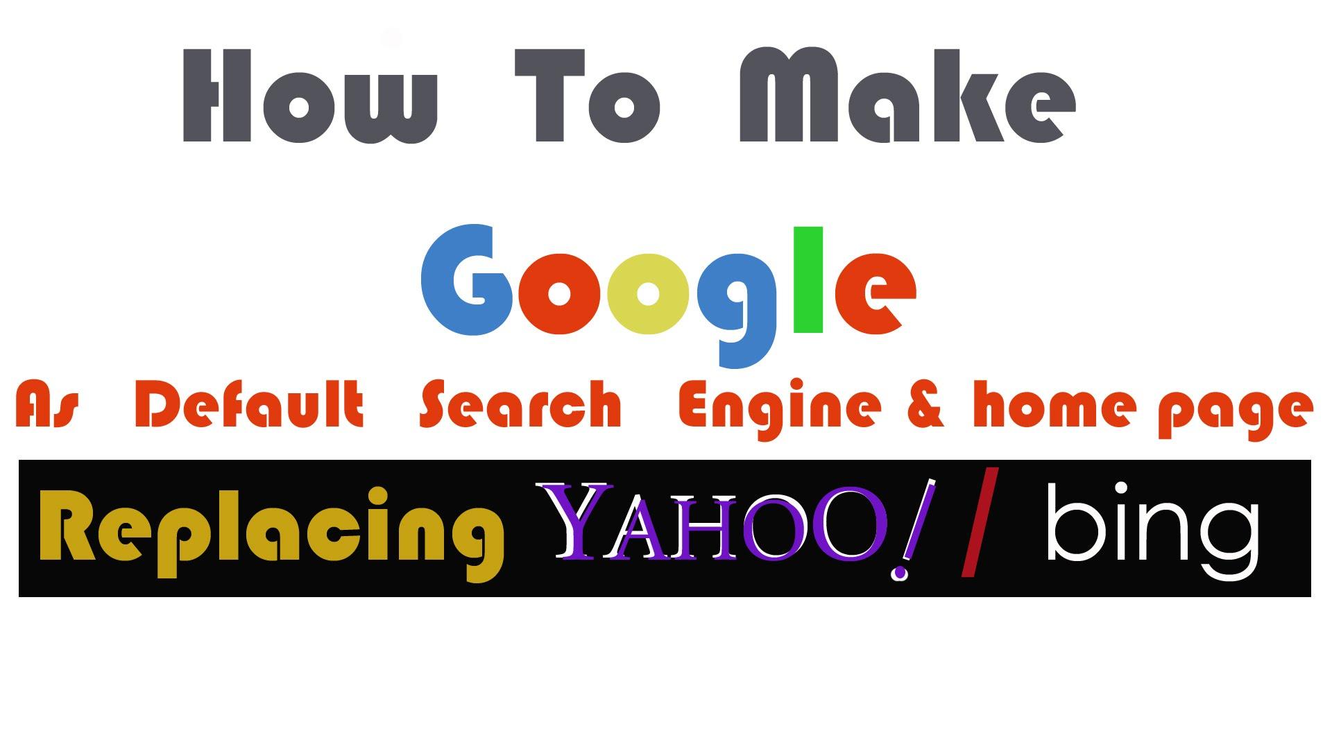 Make Google My Homepage Logo - Make Google my Homepage, Call 800-436-6070 Yahoo, Google, Bing, make ...