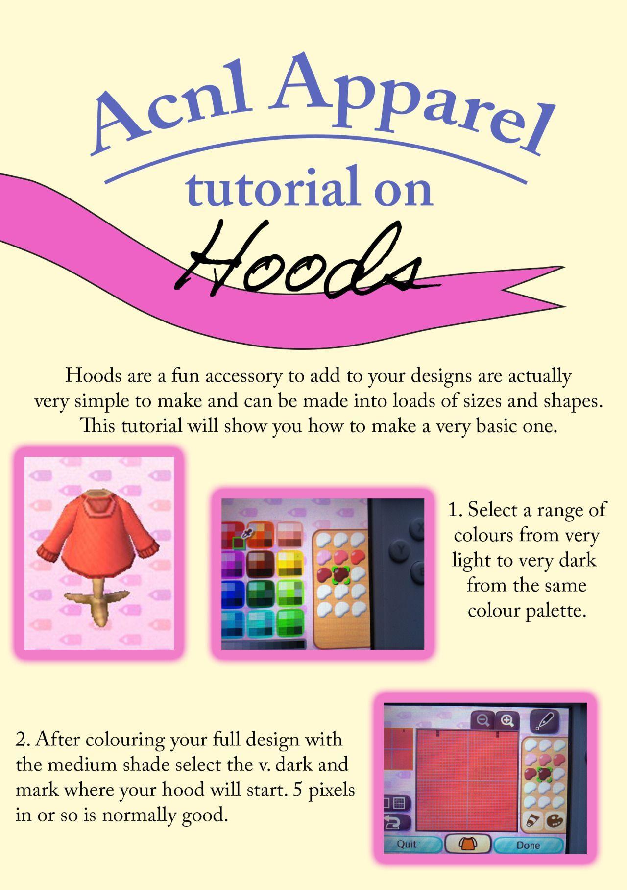 QR Clothing and Apparel Logo - The tutorial on hoods is here! They're actually... - Animal Crossing ...