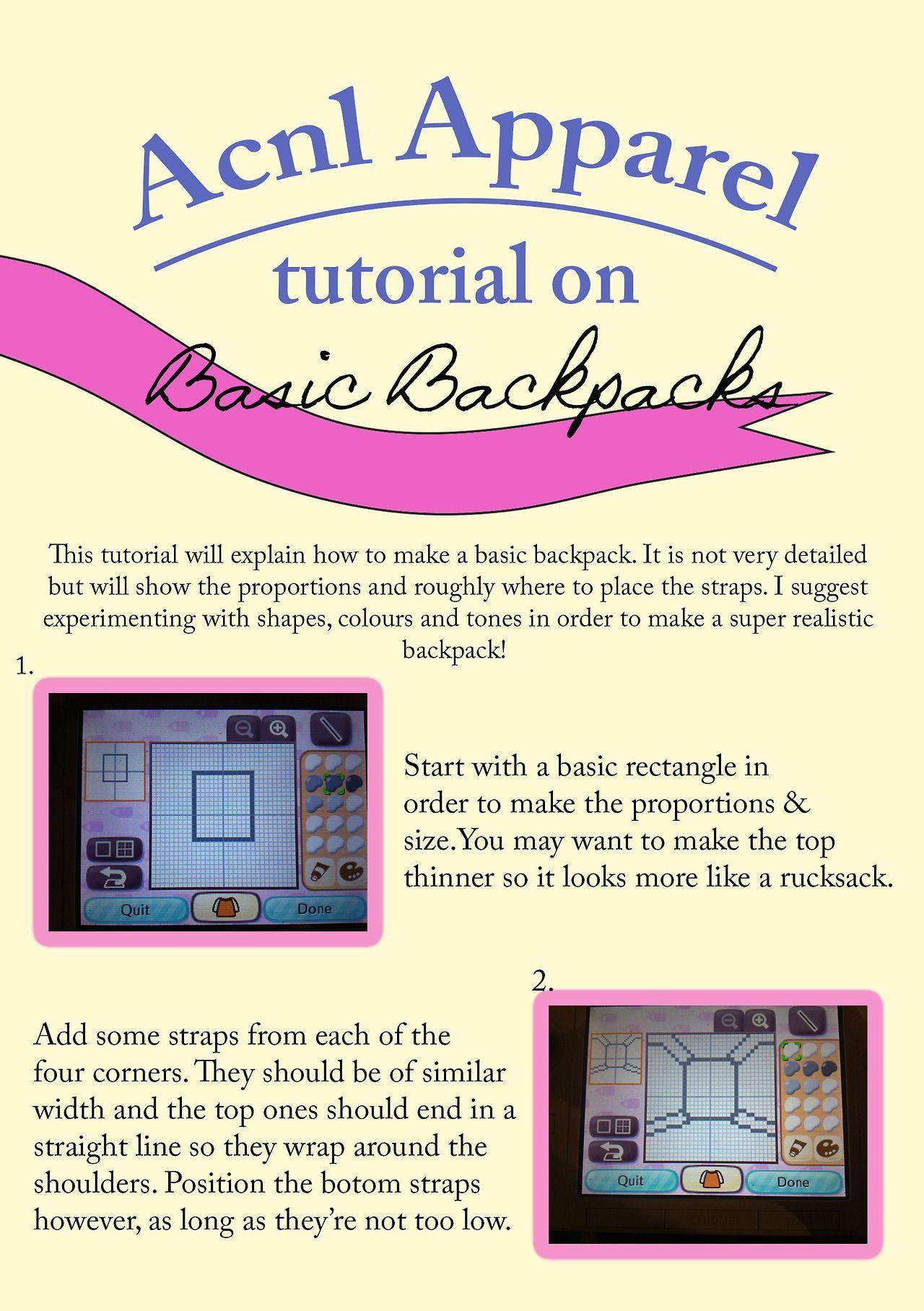 QR Clothing and Apparel Logo - ACNL: Backpack Tutorial | acnl paths | Pinterest | Animal Crossing ...