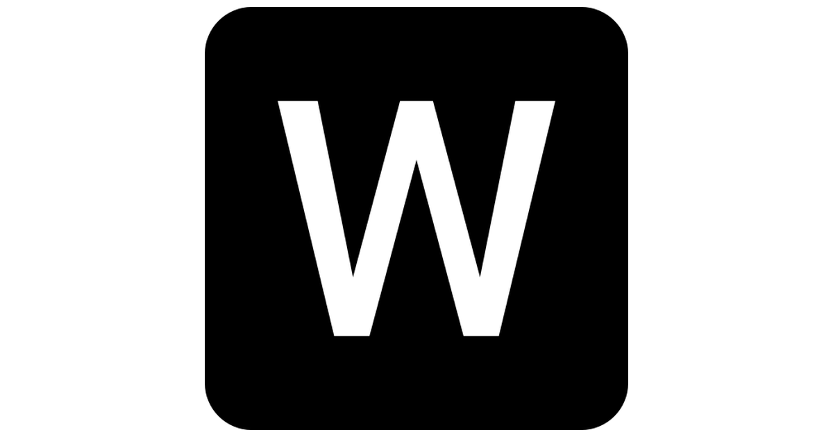 Black Word Logo - Microsoft Word logo - Free logo icons