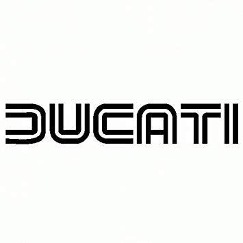 2 Black Word Logo - Ducati Word Prespaziato 2 Adhesive Black, 20 Cm: Amazon.co.uk: Car