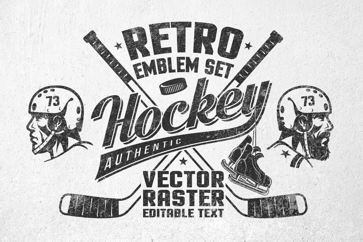 Hockey Logo - Retro Hockey Logos