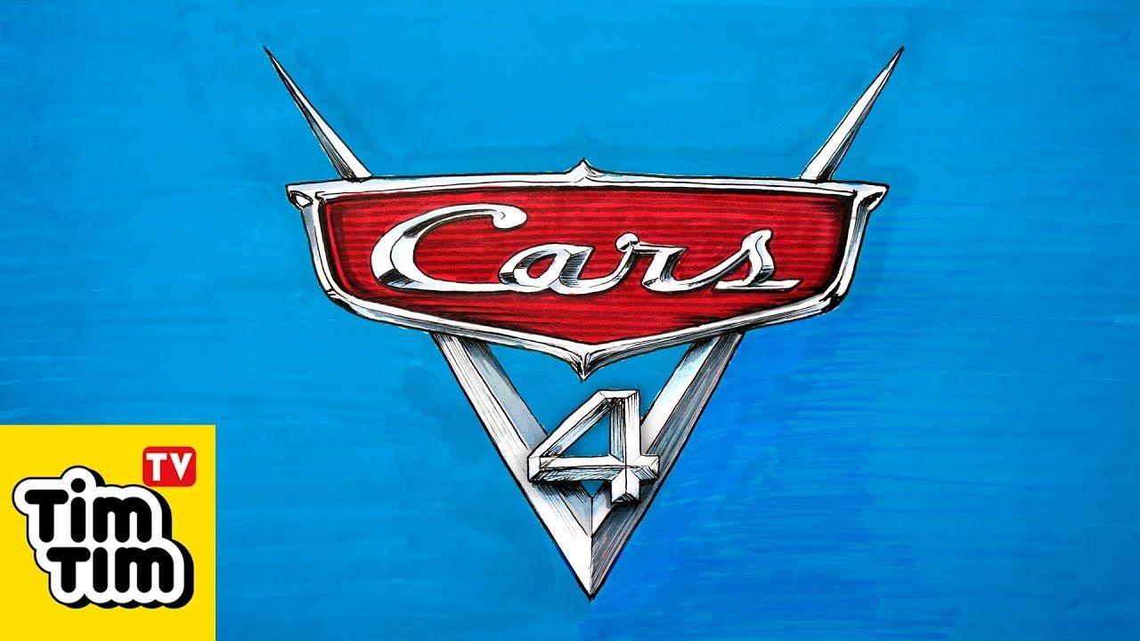 Cars 4 Logo - How to draw CARS 4 | Art for Kids - YouTube