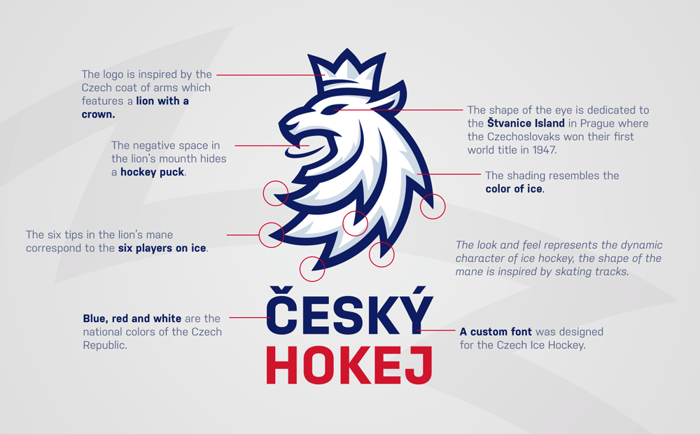 Red Hockey Logo - Brand New: New Logo and Identity for Czech Ice Hockey by Go4Gold