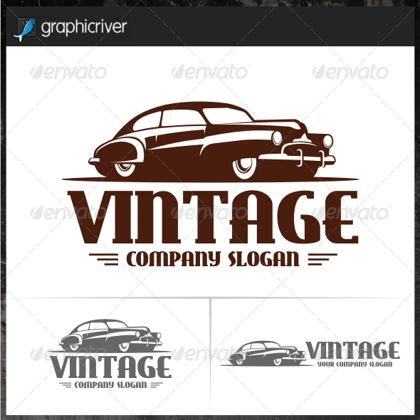 Antique Auto Logo - Vintage Car Logo Templates from GraphicRiver