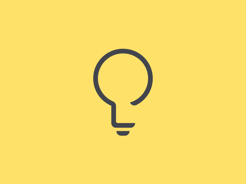 Lightbulb Logo - Lightbulb | Icons. Logos. Simple | Logo design, Logo inspiration ...