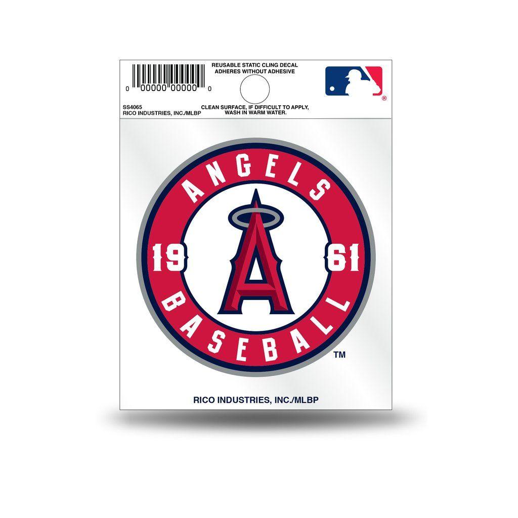 Car with Red Circle Logo - Los Angeles Angels Circle Logo Static Cling Sticker NEW!! Window or ...