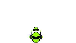 Little Alien Logo - pixel art is also fanart. right? little alien logo icon thing