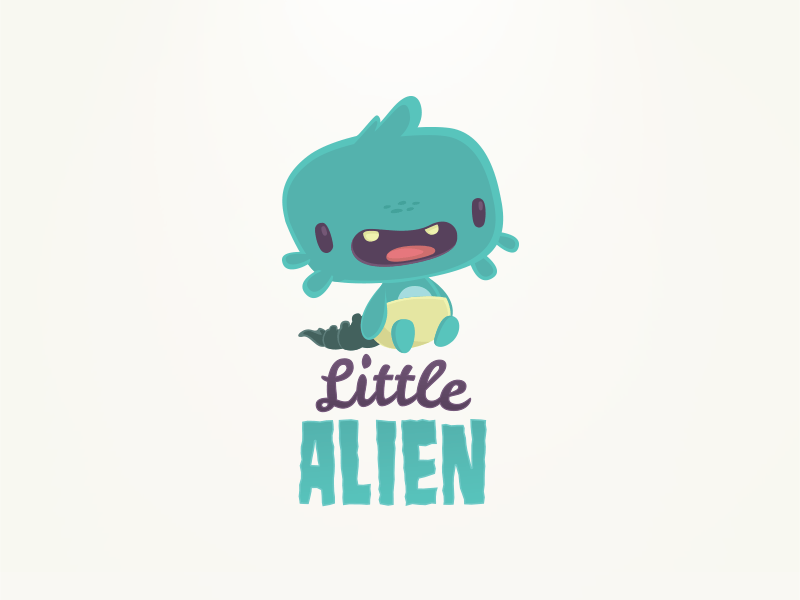 Little Alien Logo - Little Alien by Pablo Hernández | Dribbble | Dribbble