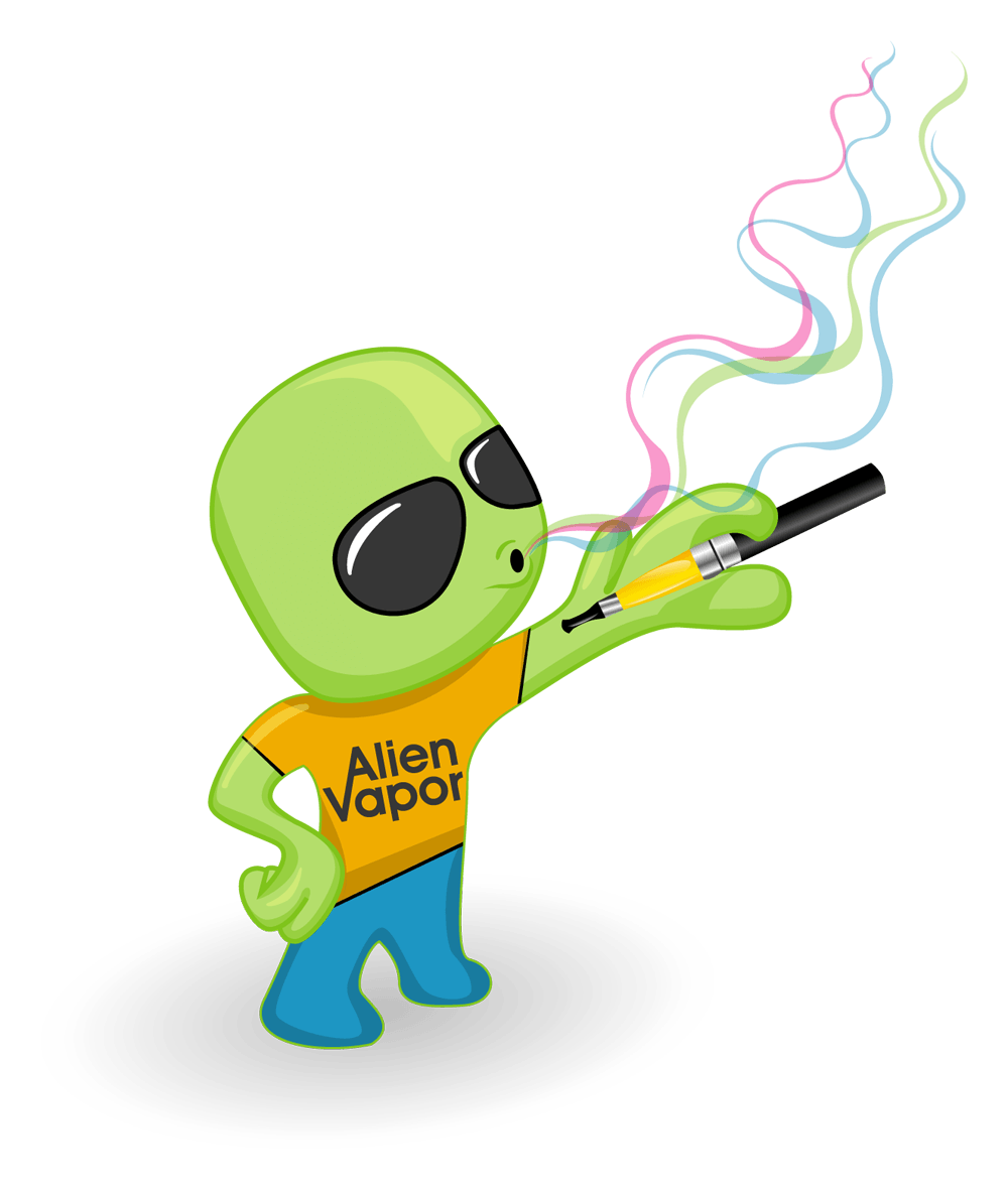 Little Alien Logo - Alien Vapor for healthier smoking habits. Little aliens are using it