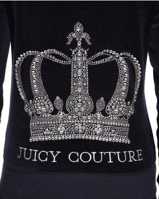Juicy Couture Crown Logo - Logo Velour Crystal Crown Original Jacket | Juicy Couture