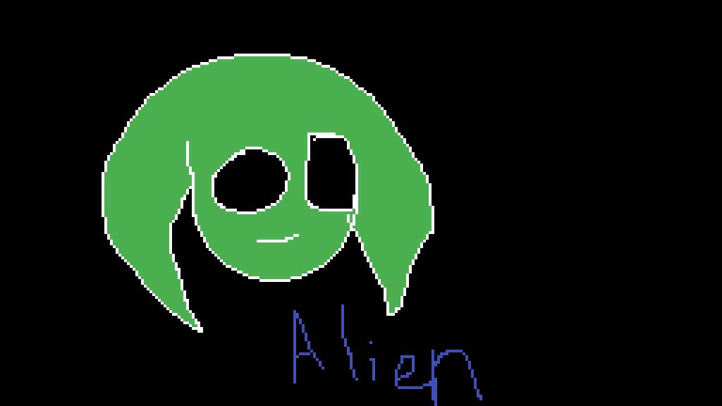 Little Alien Logo - Pixilart Little Alien Child