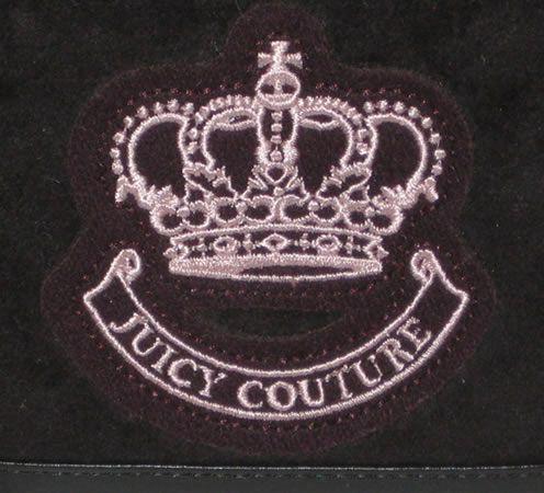 Couture Crown Logo - Juicy Couture Velour Queen of Prep Wallet