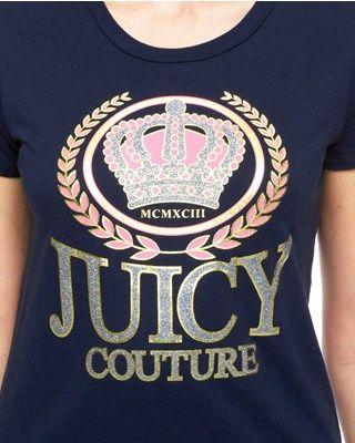 Juicy Couture Crown Logo - Logo Juicy Couture Crown Tee | Juicy Couture