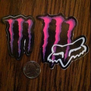 Fox Racing with Monsters Logo - Free: ☆ 2 Pink & Purple Monster Energy Stickers ☆ 1 With FOX ...
